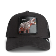 Goorin Bros Gut Hippo Black Mesh Trucker Snapback Hat