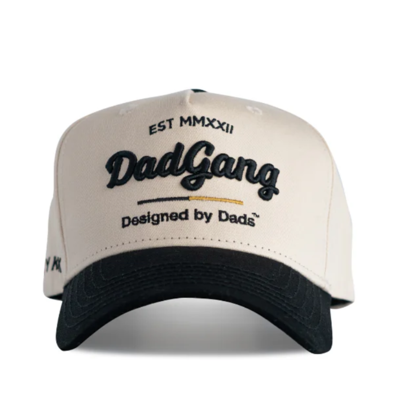 Dad Gang Horsepower Black and Gold Snapback Hat