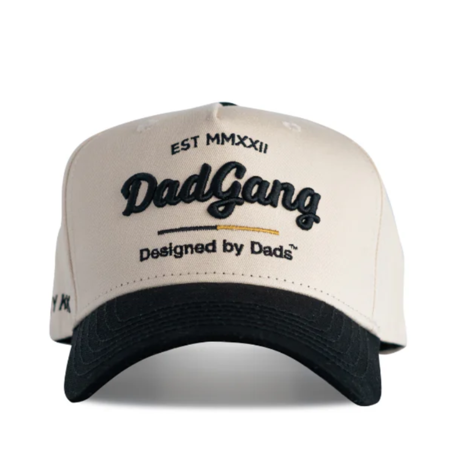 Dad Gang Horsepower Black and Gold Snapback Hat