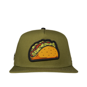 JC Hat Taco logo Olive green snapback