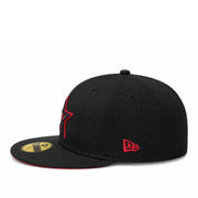 New Era Houston Astros Black Red Star 59FIFTY Fitted Hat side view