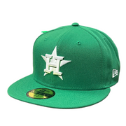 houston astros kelly green new era 59ifty fitted hat 