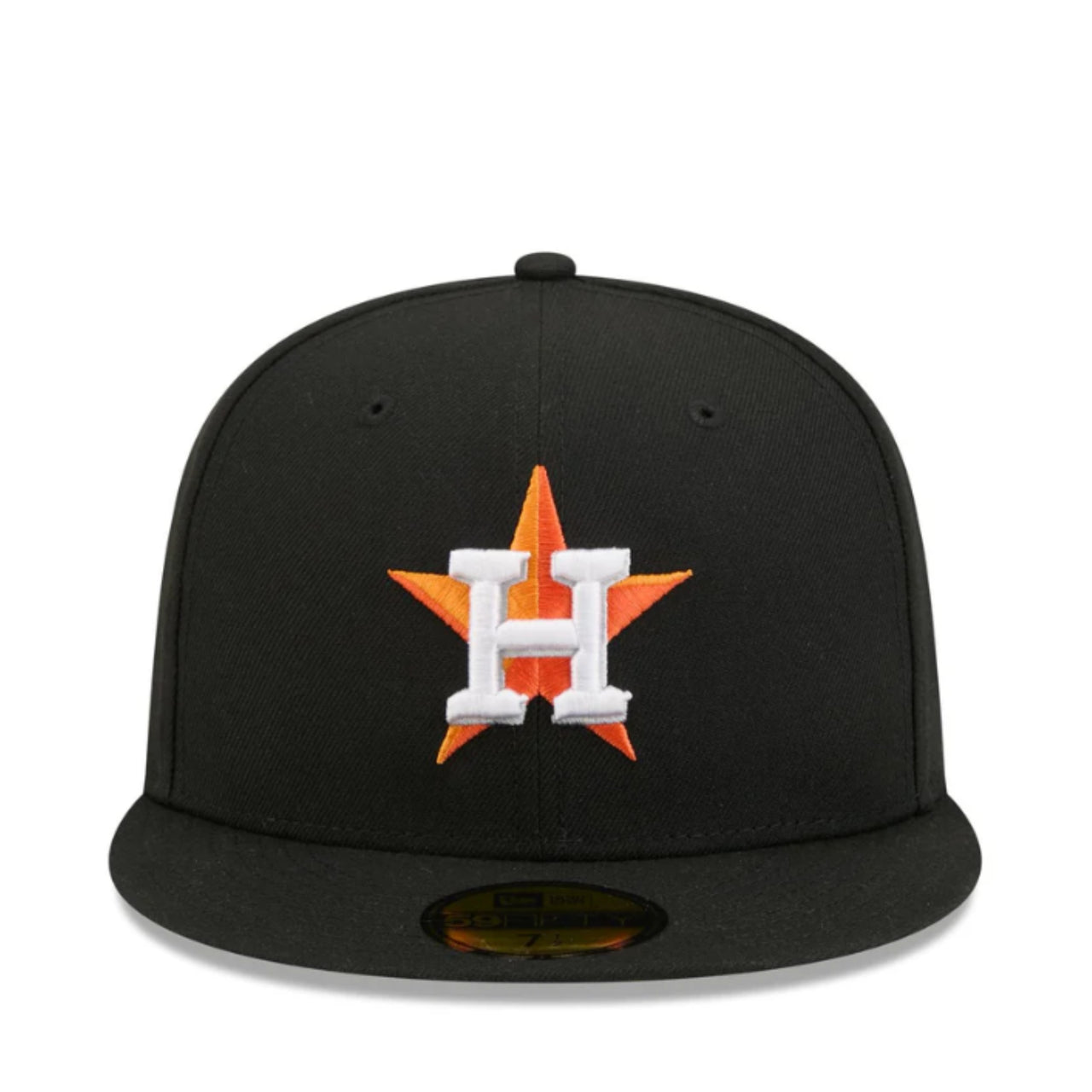 New Era Houston Astros Black 59FIFTY Fitted Hat front view