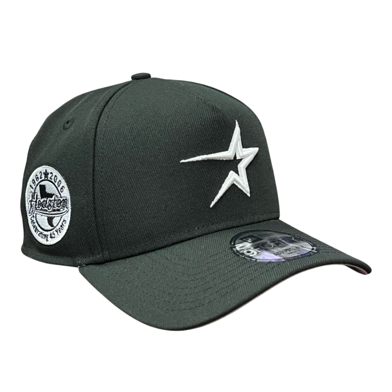 Houston Astros Black 45th Anniversary 9FORTY A-Frame Snapback Hat