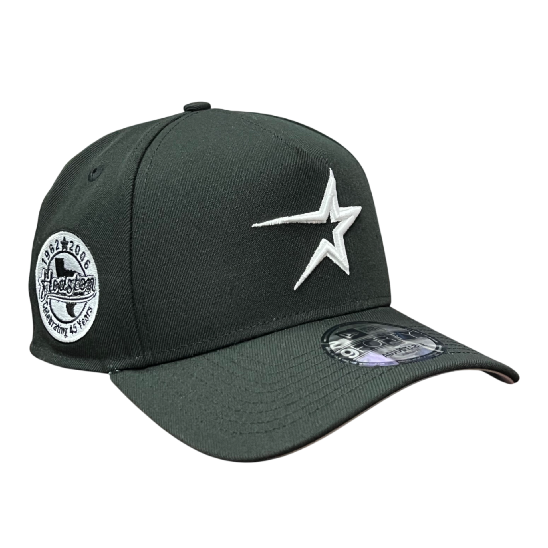 Houston Astros Black 45th Anniversary 9FORTY A-Frame Snapback Hat