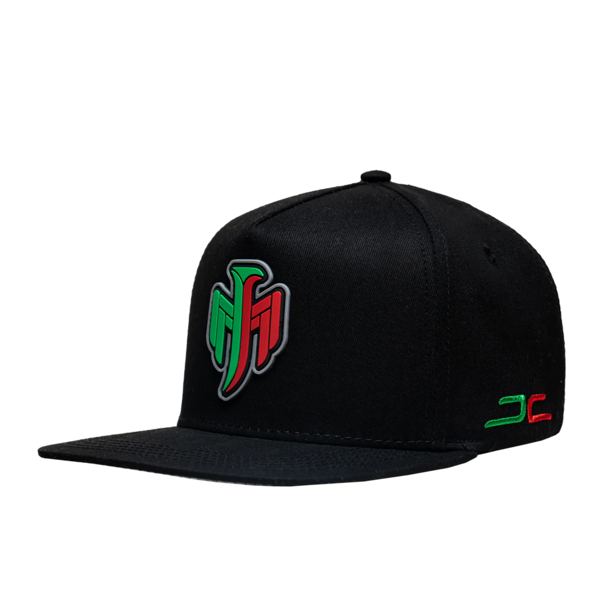 JC Hat Mexico Eagle Green/Red Logo Black snapback cap