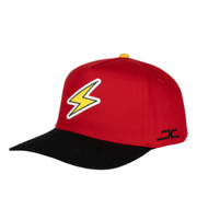 JC Rayo Red/Black with Yellow logo Snapback Cap