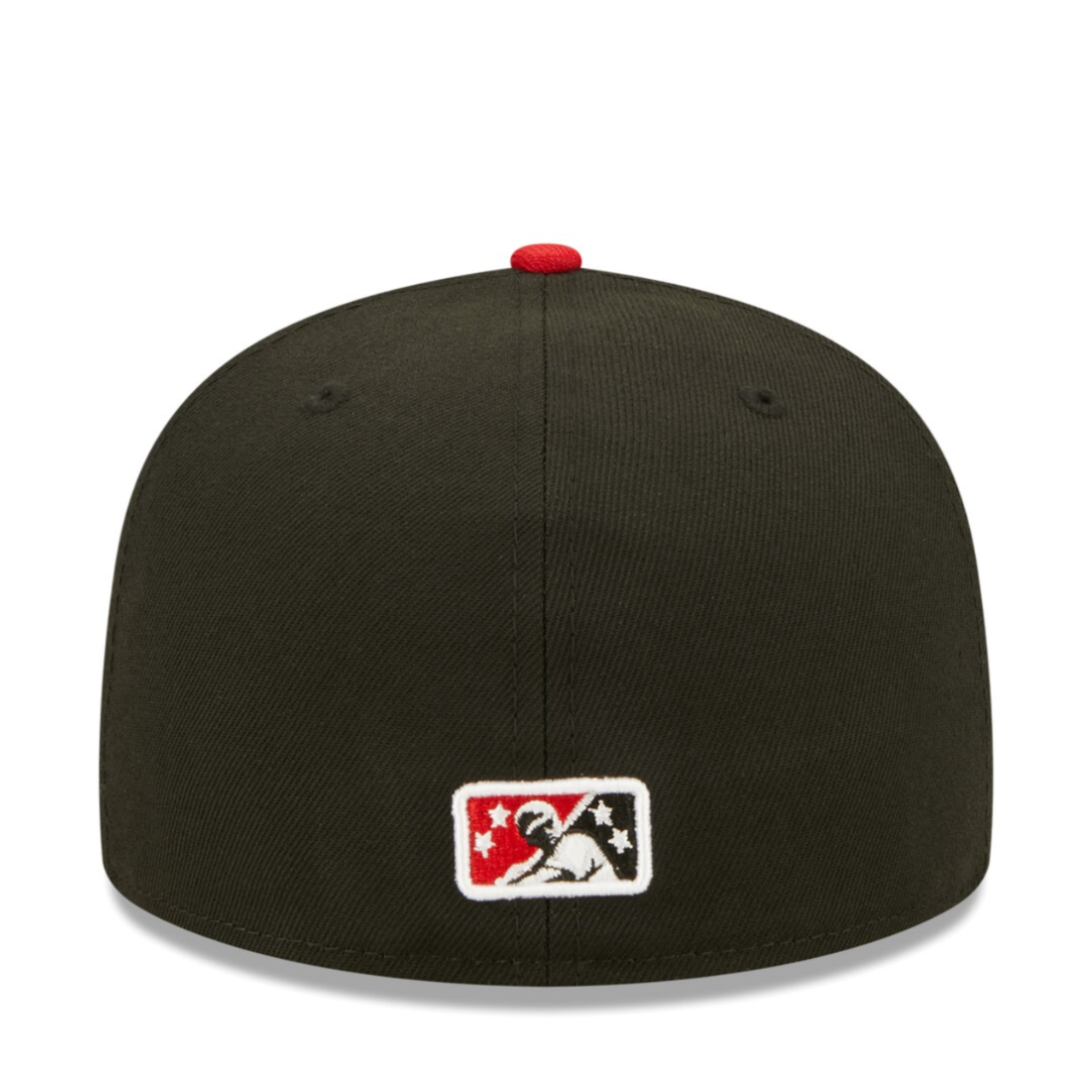 Black and Red Carolina Mudcats New Era Fitted Cap