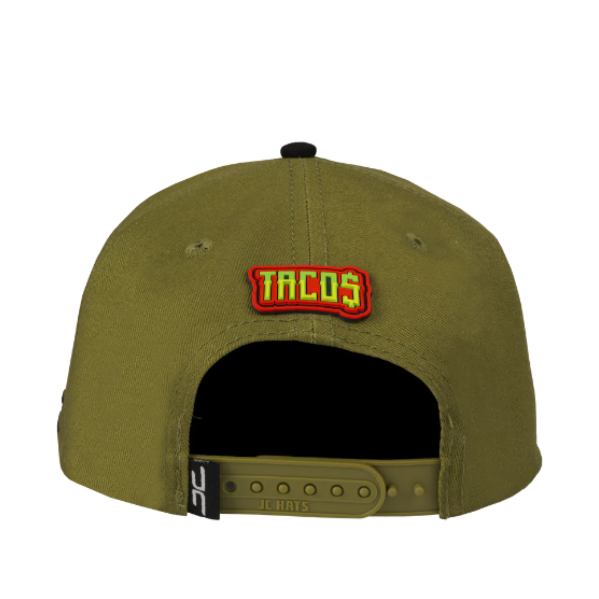 JC Hat Taco logo Olive green snapback