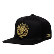 JC Gold lion logo Black snapback