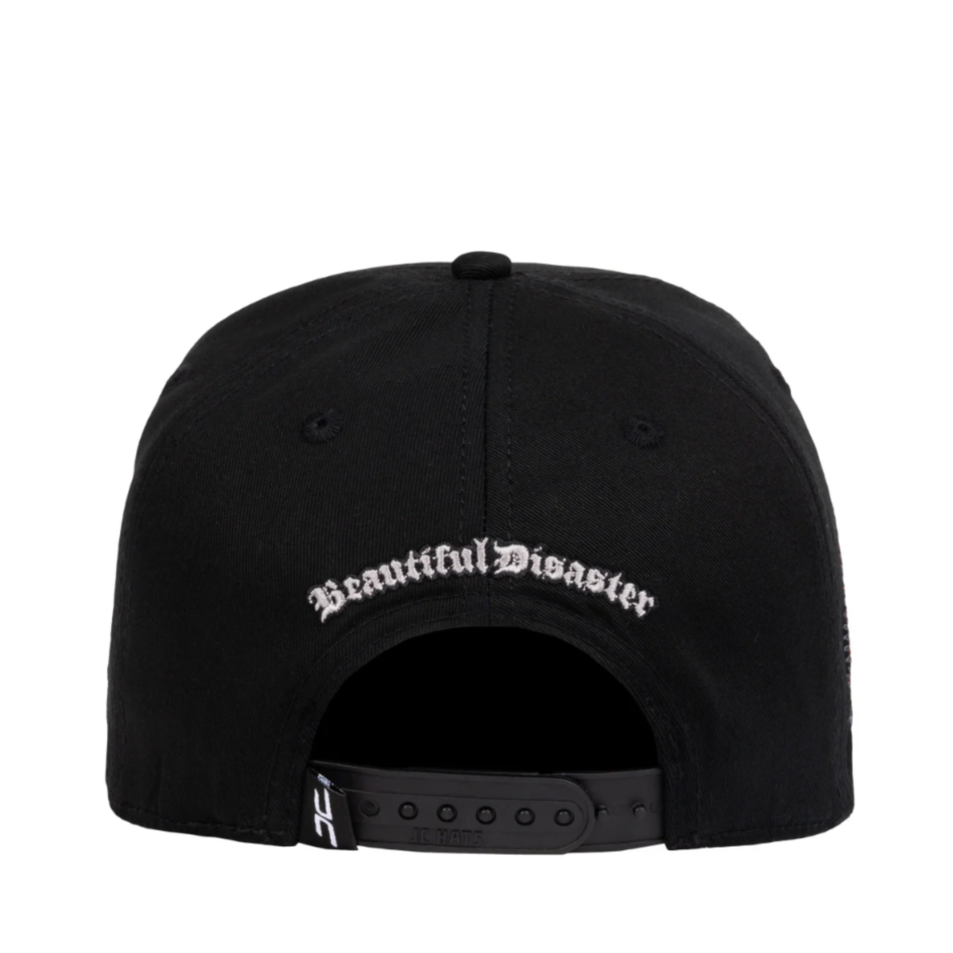 JC Brand Black Beautiful Disaster Men's Snapback Hat