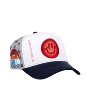 JC Brand White Beautiful Disaster Men's Snapback Hat