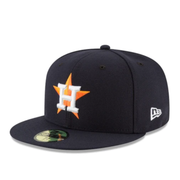 New Era Houston Astros On-Field Navy 59Fifty Fitted cap.