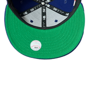 NewEra MLB Los Angeles Dodgers Script Logo Mexico Flag 59FIFTY Fitted Hat Under Visor