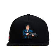 JC Hat Little friend with a gun black snapback cap