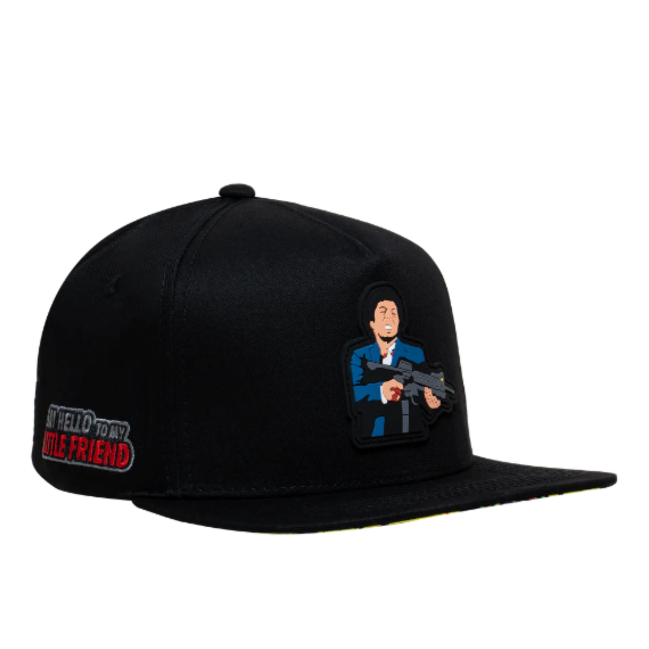 JC Hat Little friend with a gun black snapback cap