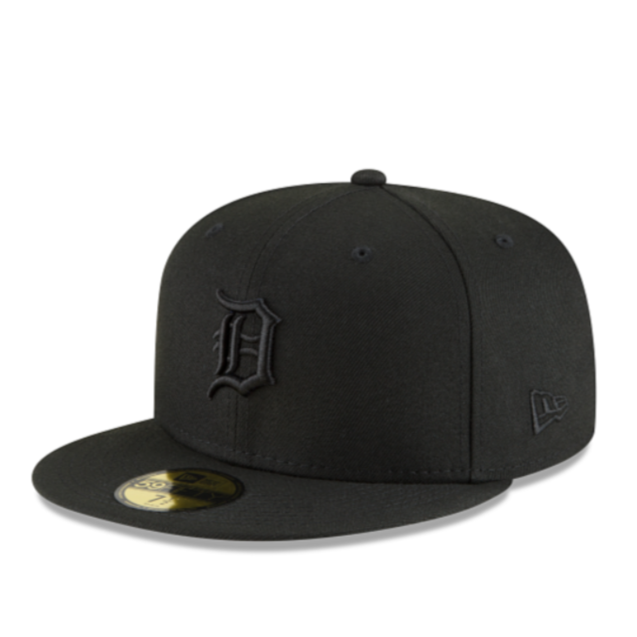 New Era MLB Detroit Tigers D All Black 59Fifty Fitted Hat