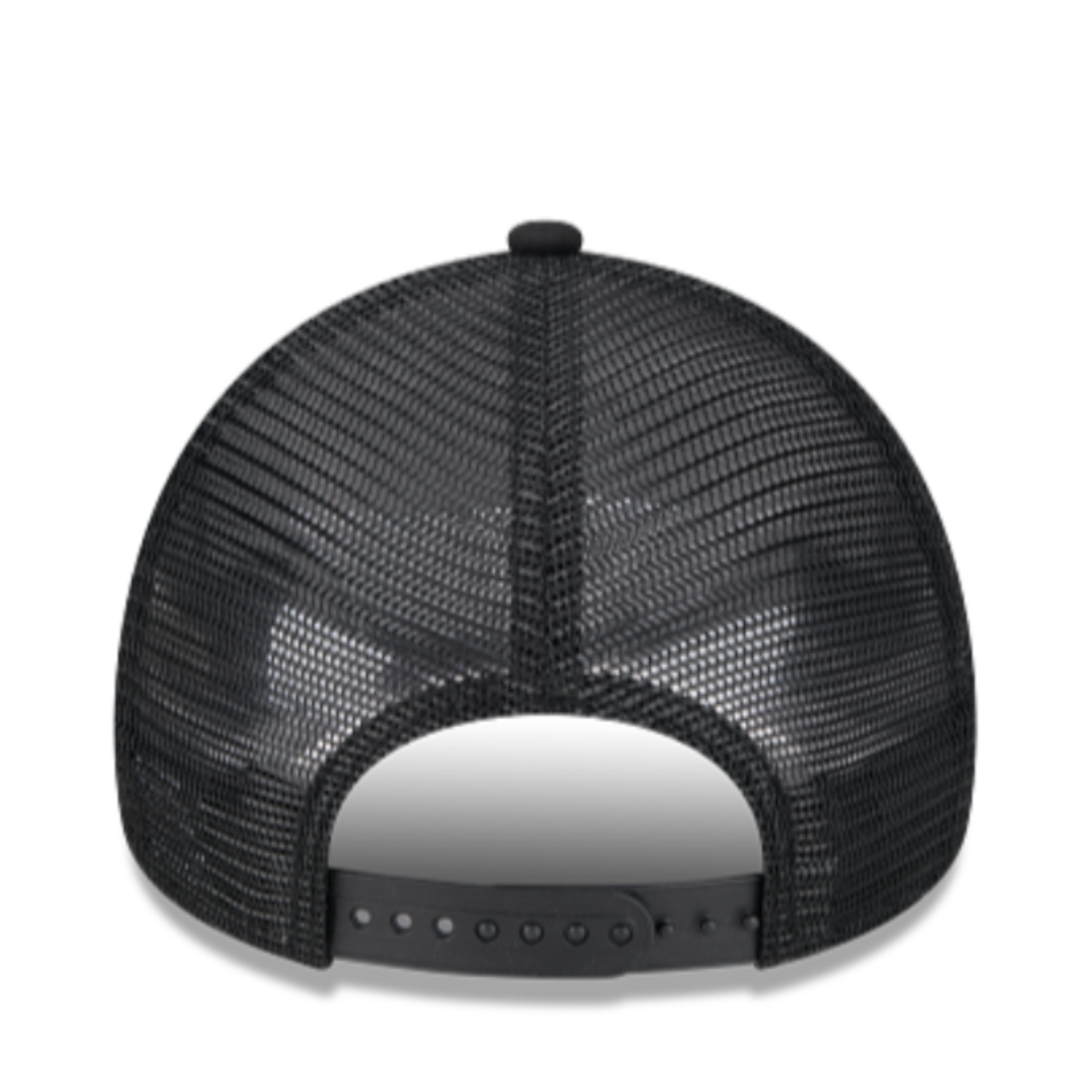 Black mesh cap on a white background