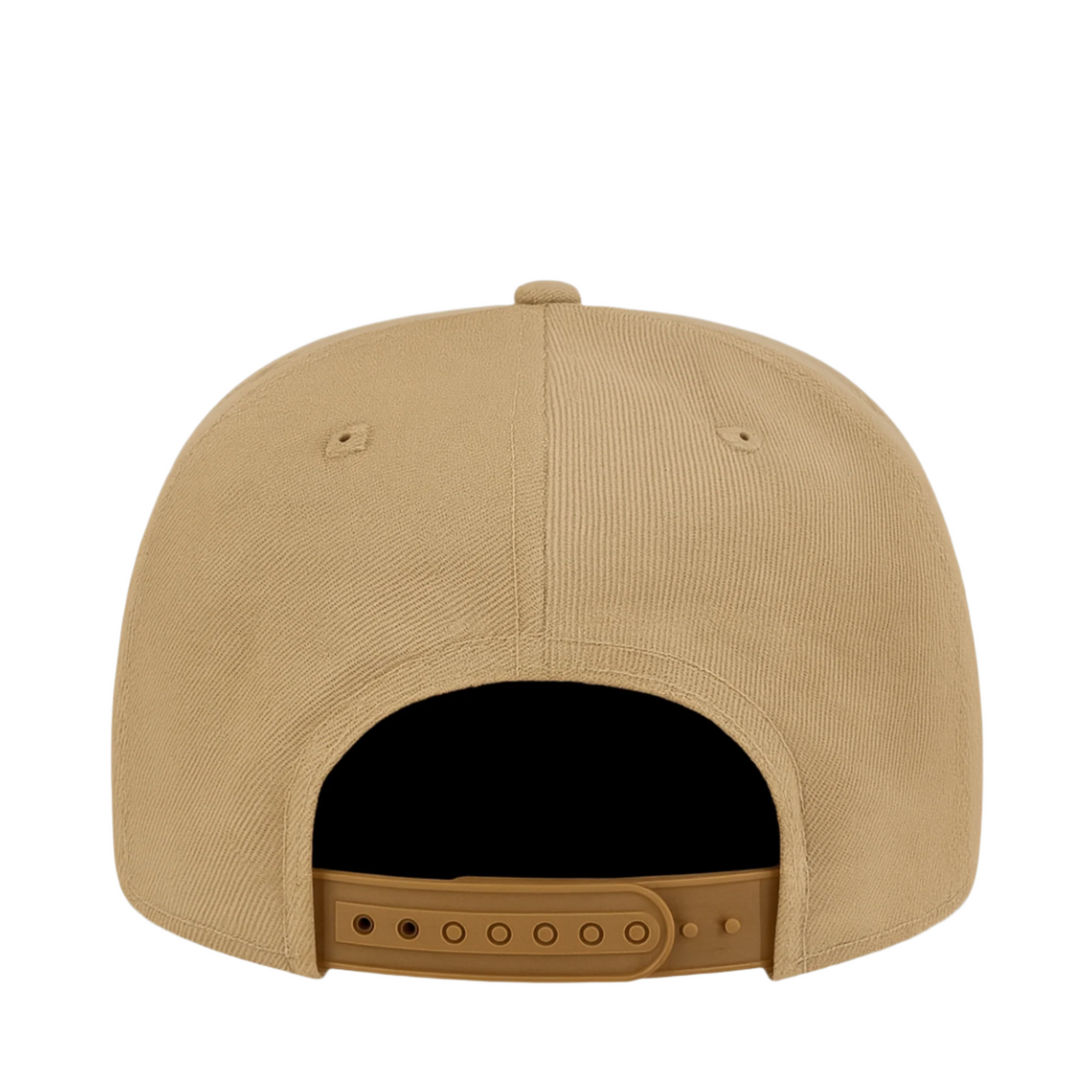 Back of New Era San Diego Padres SD Khaki White Limited 9FIFTY Snapback Hat