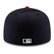 MLB Cleveland Guardians C Navy/Red 2 Tone New Era 59Fifty Fitted Side Back