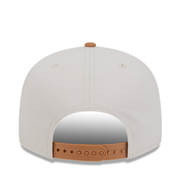 Back of New Era Pittsburgh Pirates Color Pack Two-Tone Khaki/Bronze 9FIFTY Snapback Hat