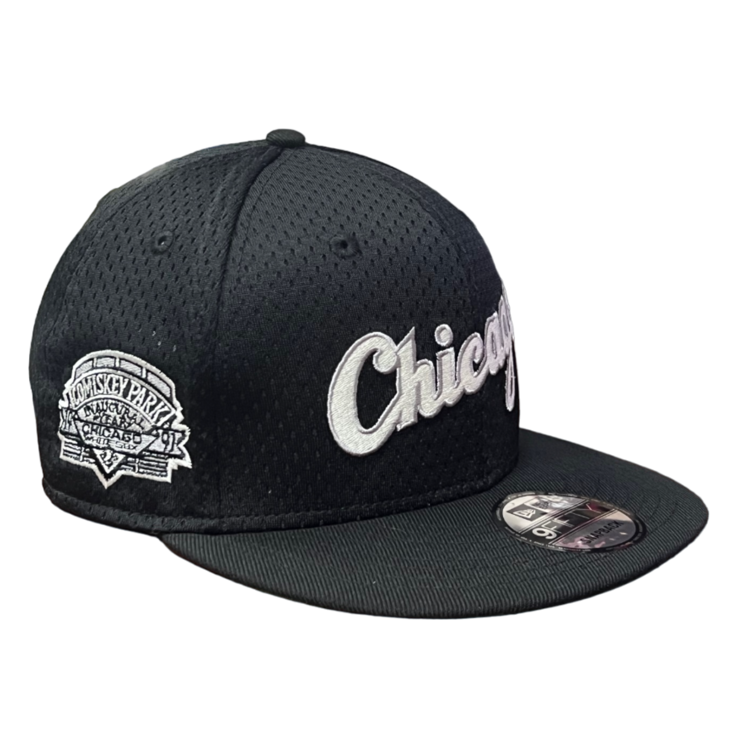 MLB Chicago White Sox Post-Up Pin Mesh 9FIFTY Snapback Cap.