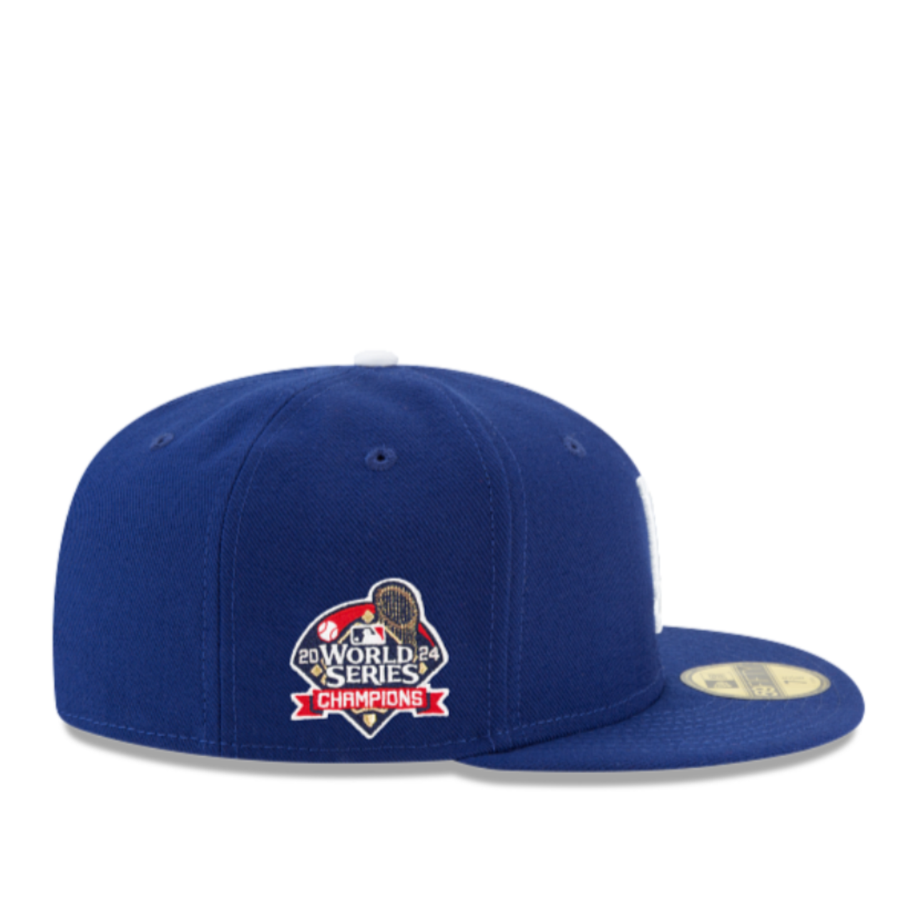 Side of YOUTH Los Angeles Dodgers World Series Champions 2024 Blue 59FIFTY Fitted Hat 