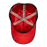 Bottom of JC Brand  LOU LOU CHERRY Gray Snapback Hat