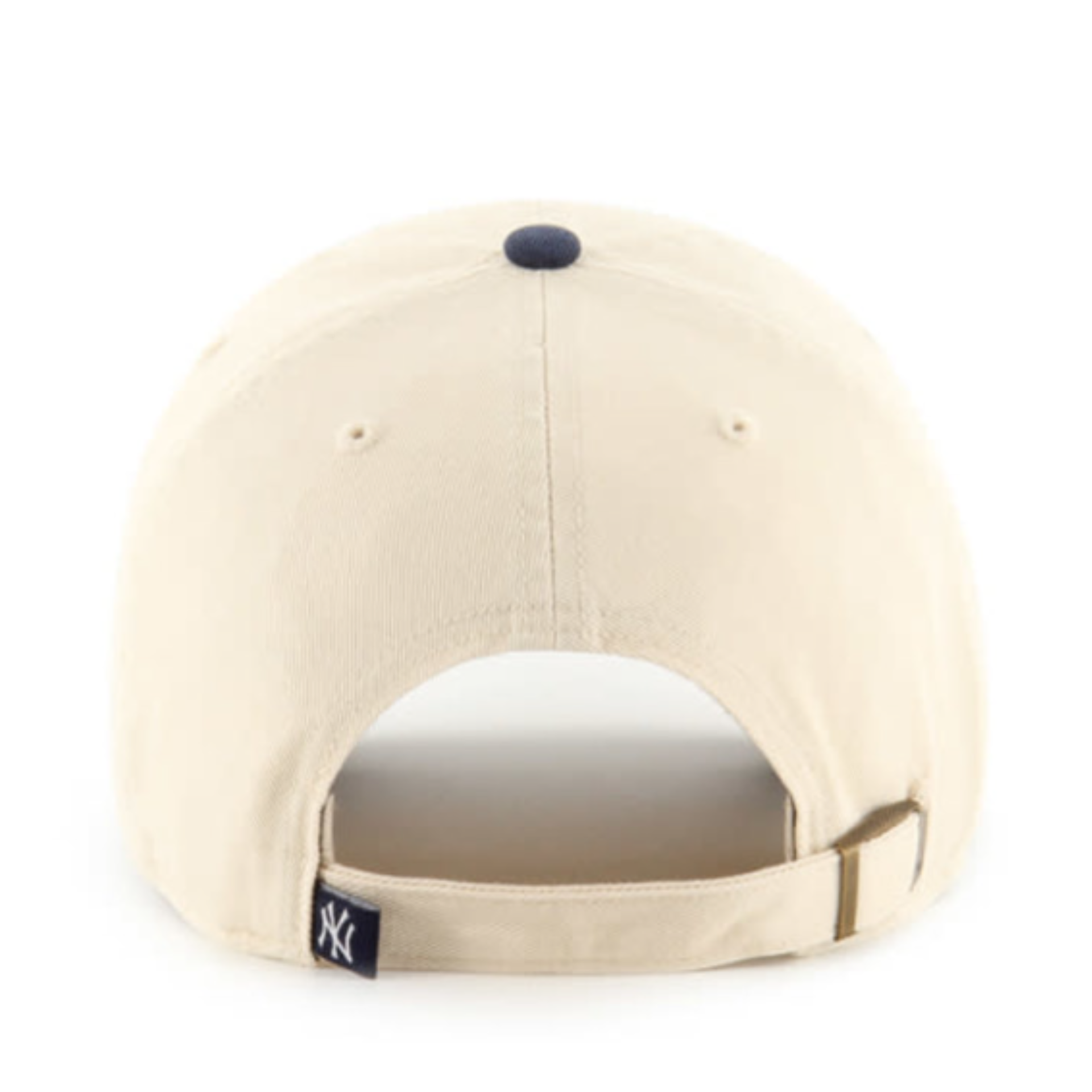 Back of 47' Brand New York Yankees NY Natural Navy 2 Tone Clean Up Adjustable Strap Hat