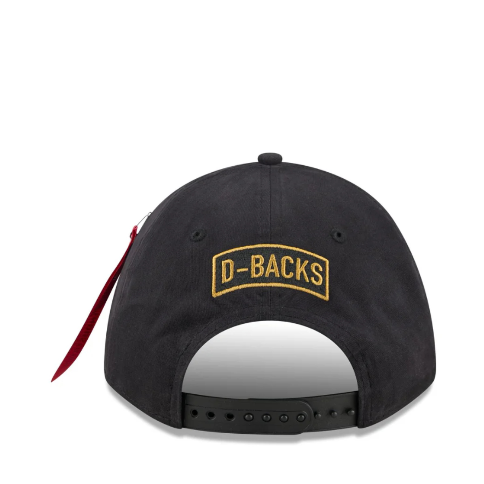Back of New Era X Alpha Industries Arizona Diamondbacks 9FORTY M-Crown A-Frame Snapback Hat 