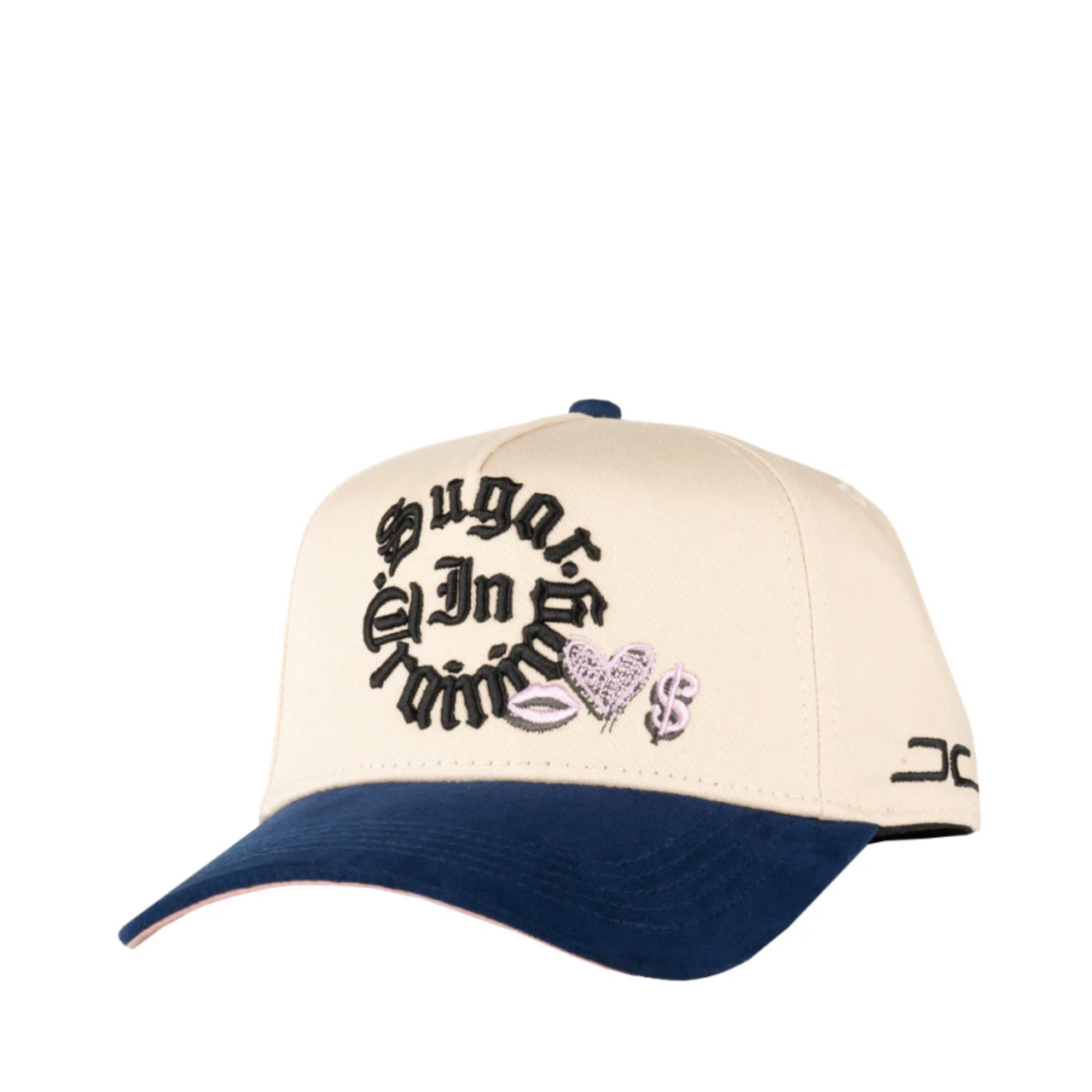 JC brand sugar in training snapback hat beige blue