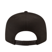 Back of New Era Boston Red Sox Socks Black White 9FIFTY Snapback Hat