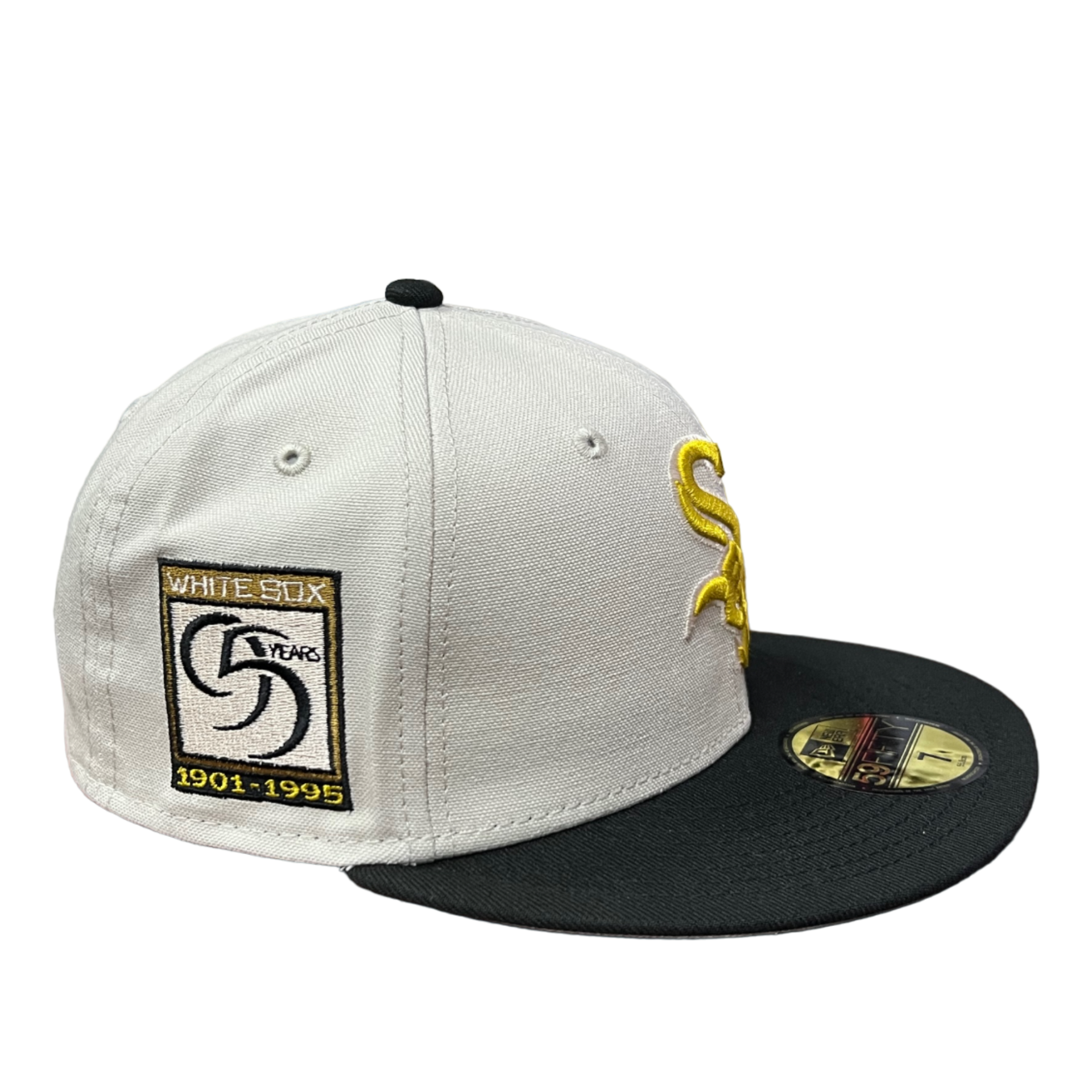 NewEra MLB Chicago White Sox 2 Tone Stone 95th Anniversary 59FIFTY Men's Fitted Hat