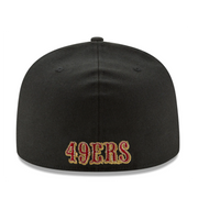 Black San Francisco 49ers New Era Fitted Cap