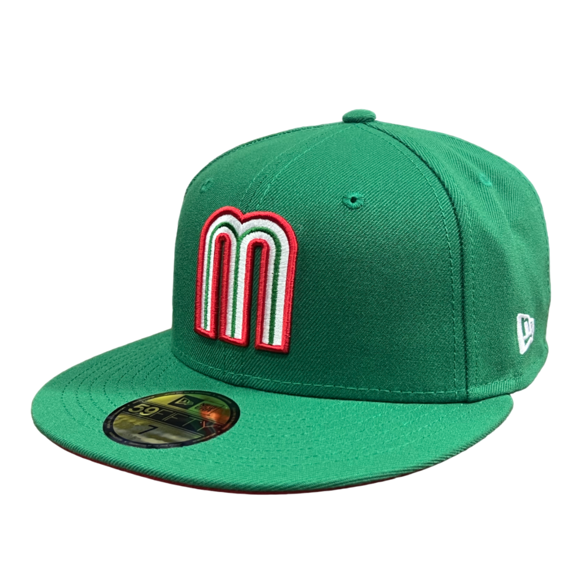 Green mexico flag baseball new era fitted hat