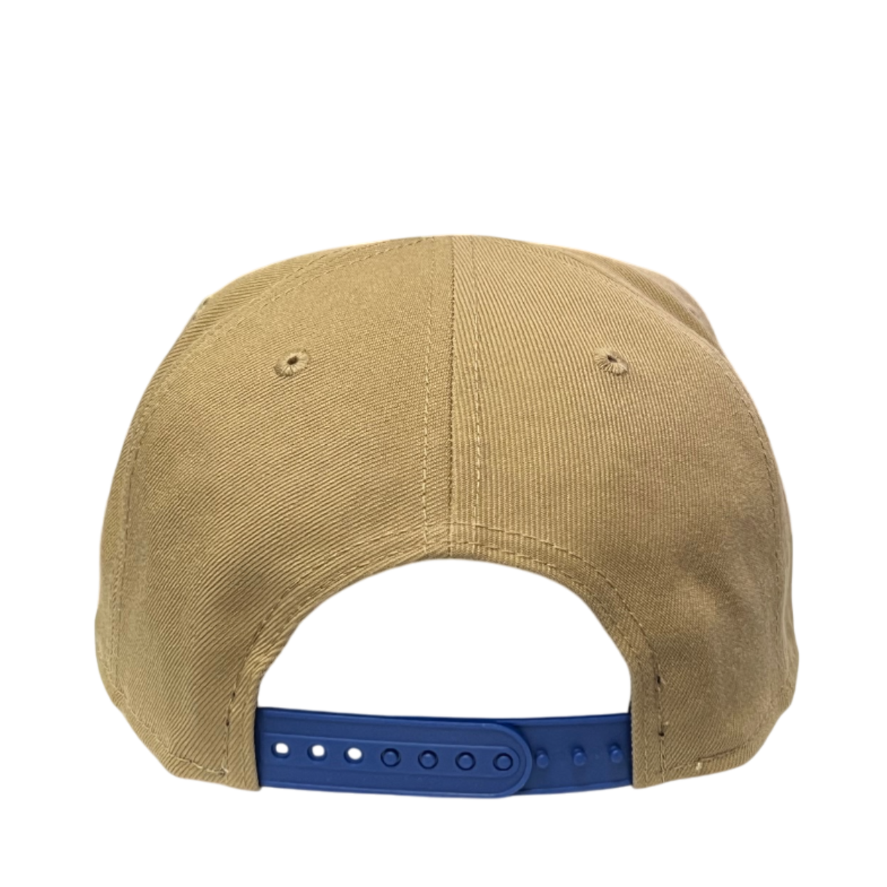 back of Los Angeles Dodgers Khaki Blue 9FIFTY Snapback Hat