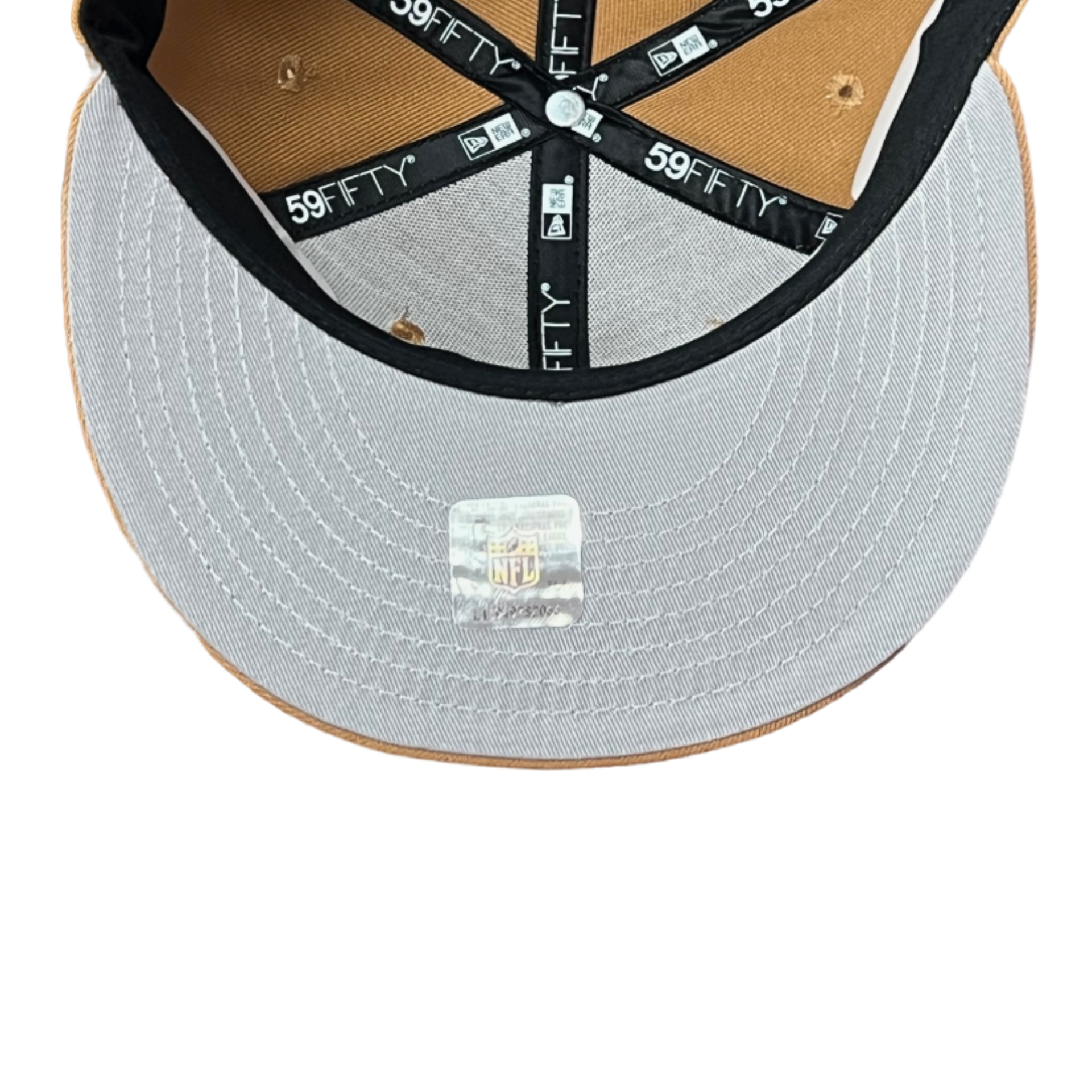 Kahki LBZ Brown Color Pack Las Vegas Raiders New Era 59FIFTY Fitted Hat