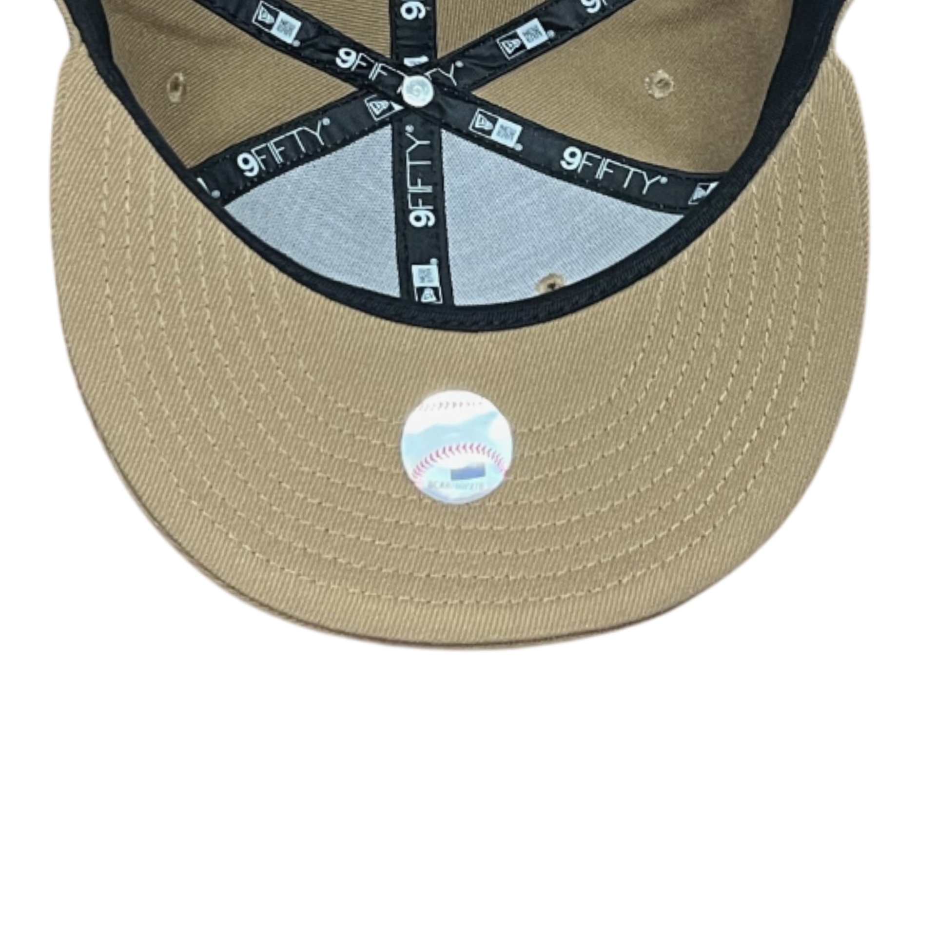 khaki bottom of Chicago White Sox Khaki 9FIFTY Snapback Hat