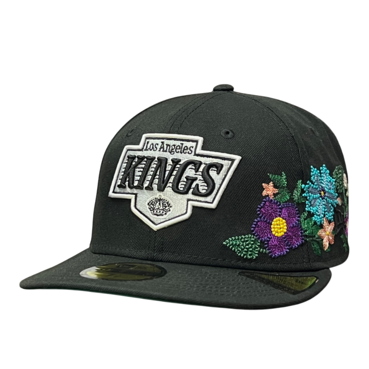 Los Angeles Kings Tonal Florals Black 59FIFTY Fitted Hat