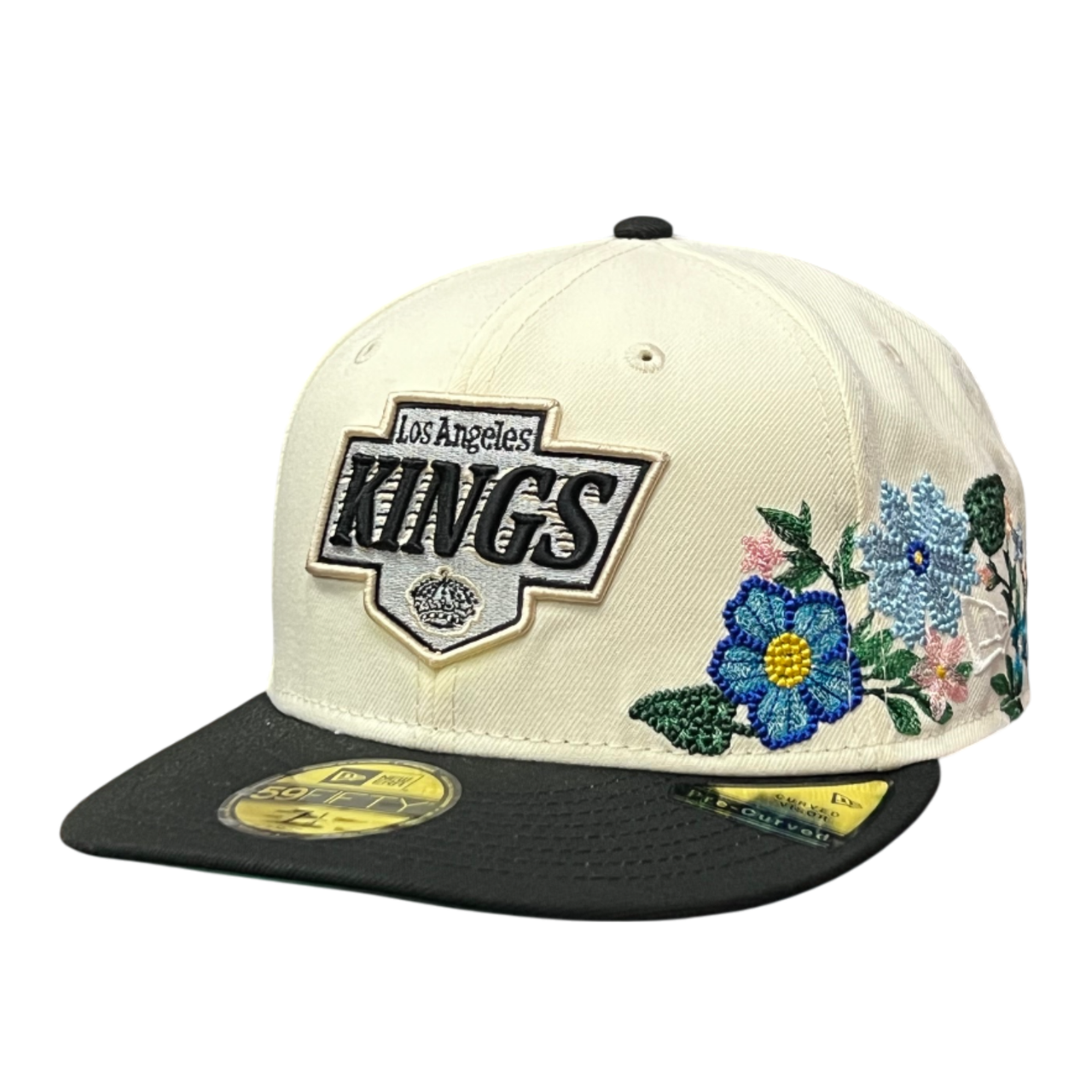 Los Angeles Kings Tonal Florals Chrome Black 59FIFTY Fitted Hat