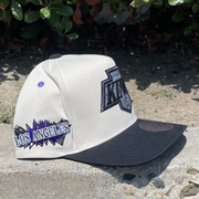 off white black los angeles kings overspray pro pinch fit mitchell and ness snapback