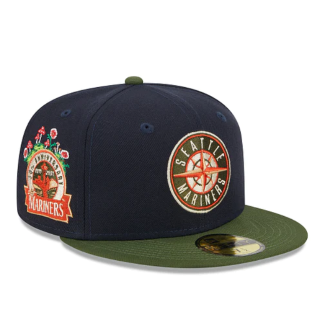 NewEra MLB Seattle Mariners Sprouted Collection 59FIFTY Fitted Men's Hat