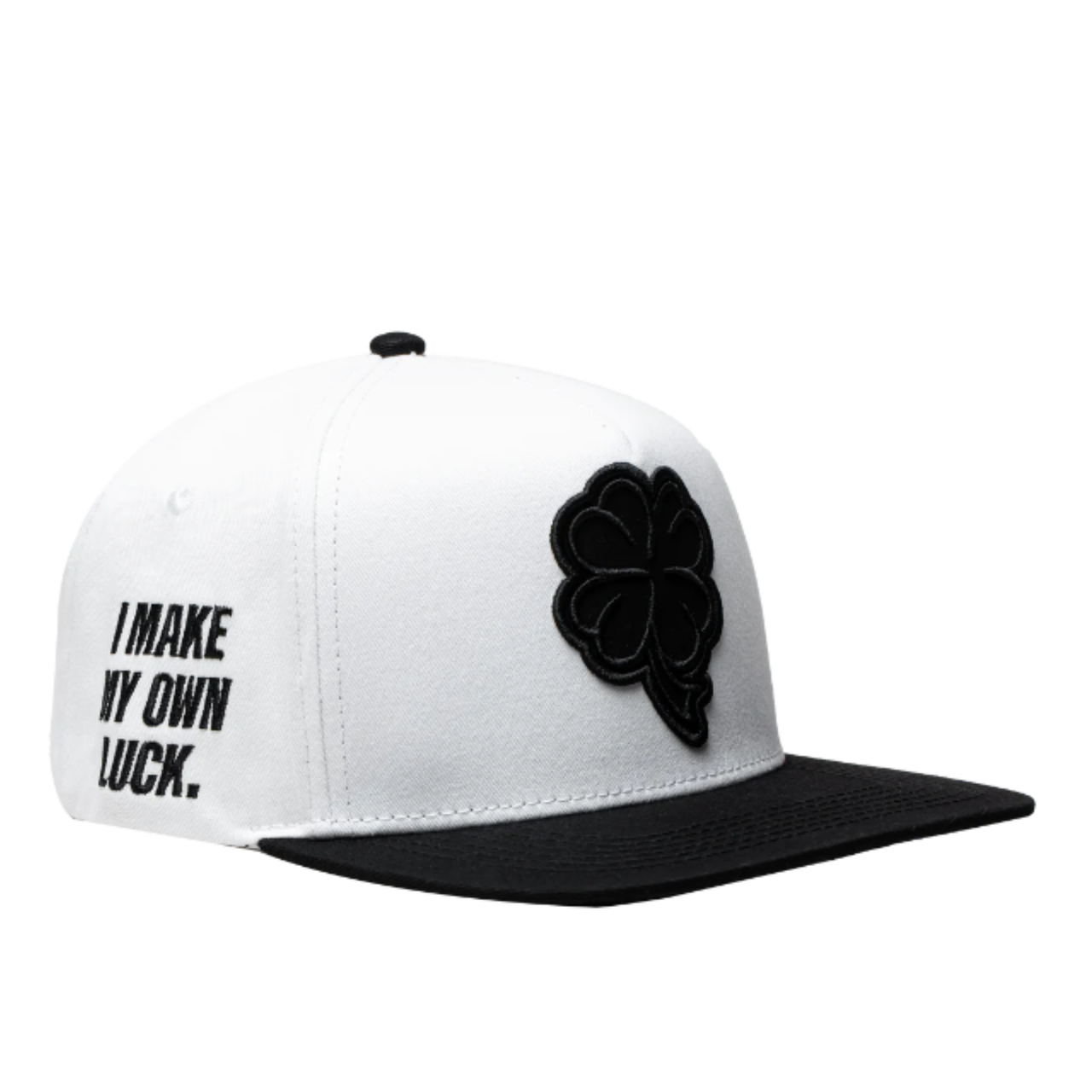 JC Hat Trebol Clover logo White/Black snapback