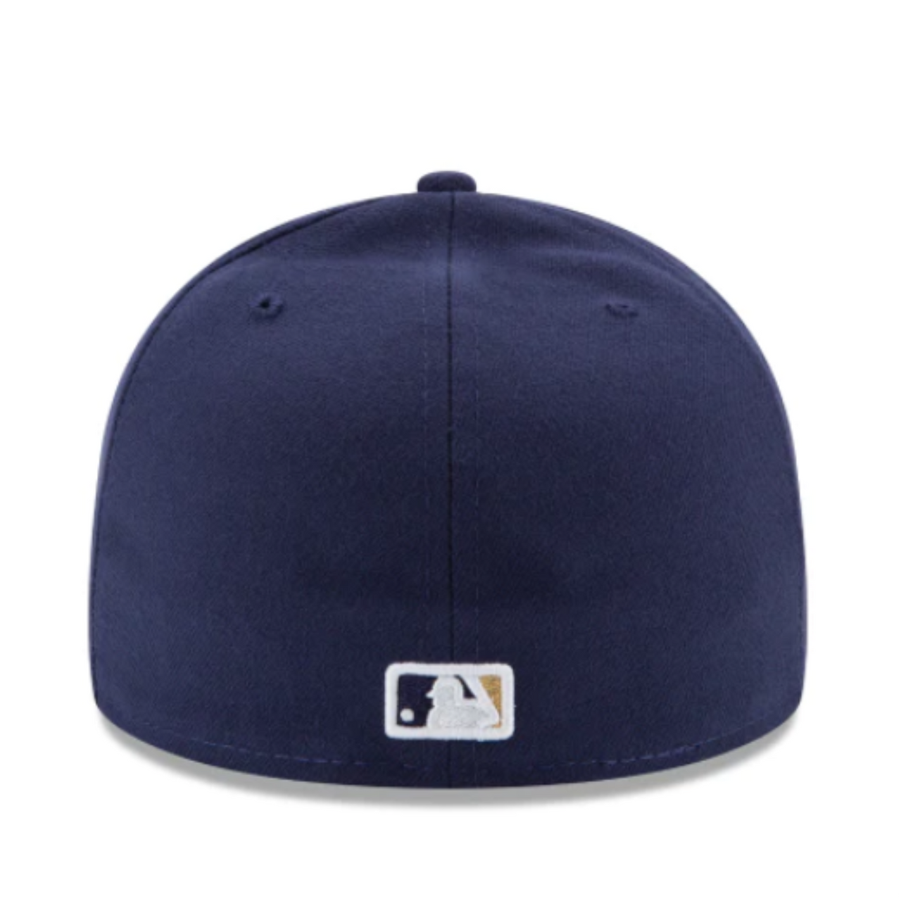 Back of New Era YOUTH Milwaukee Brewers Navy 59FIFTY Fitted Hat
