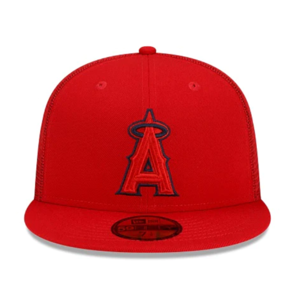 New Era MLB Los Angeles Angels Batting Practice Mesh 59Fifty Fitted Hat