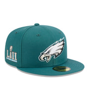 New Era Philadelphia Eagles Super Bowl Side Patch 59FIFTY Fitted Hat
