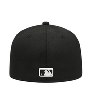 Back View of New Era Los Angeles Dodgers Black Rose Edition 59FIFTY Fitted Hat