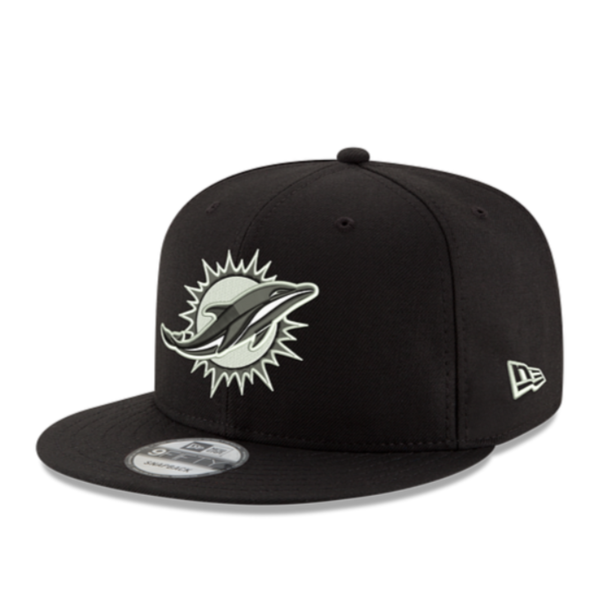 NewEra 9FIFTY NFL Miami Dolphins Men's Snapback Hat Black/White