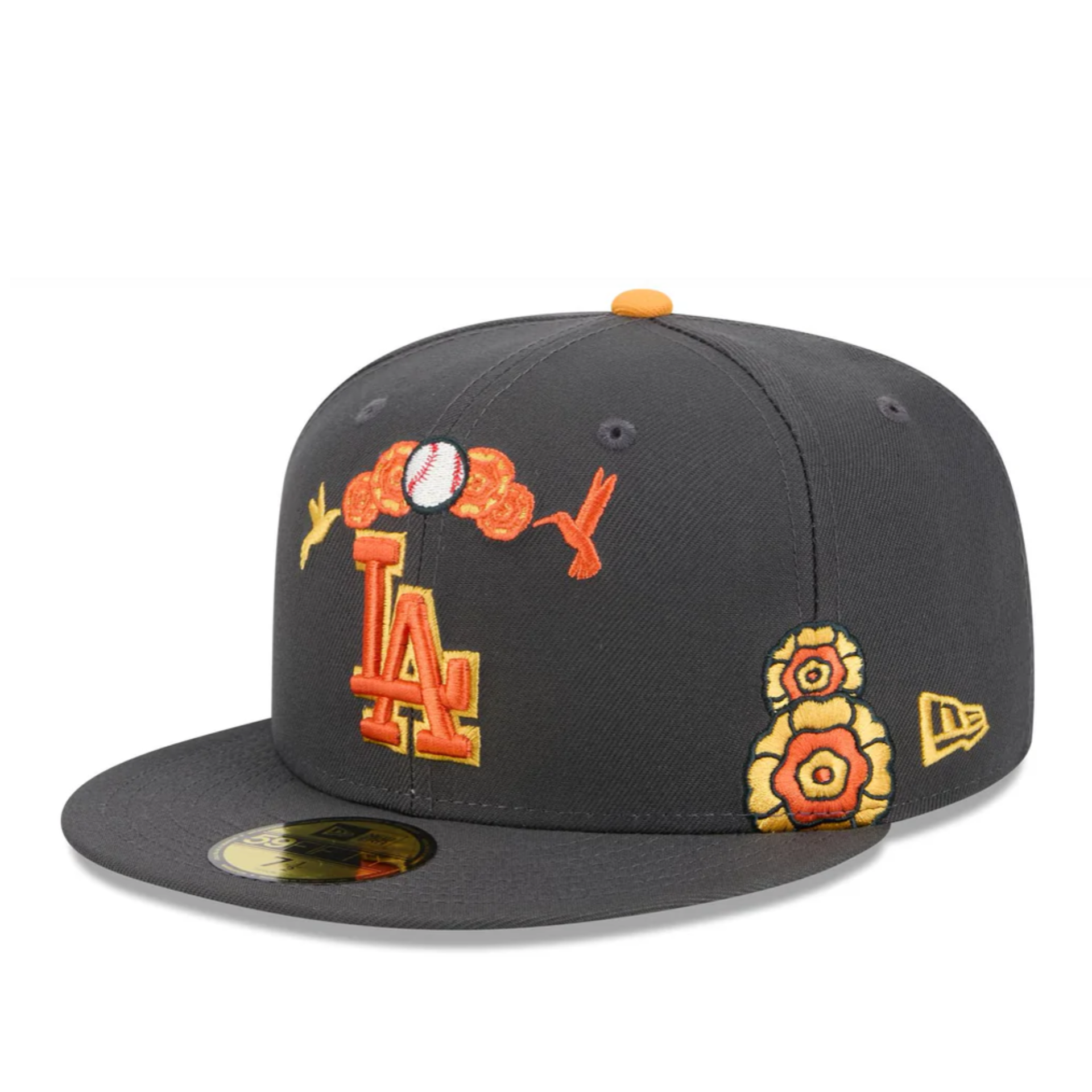 New Era Los Angeles Dodgers Day of the Dead Graphite 59FIFTY Fitted