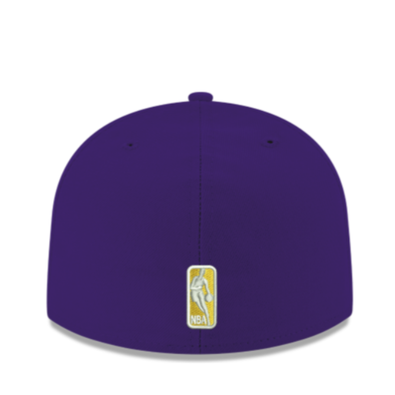 Back View of New Era Los Angeles Lakers Purple 59Fifty Fitted Hat
